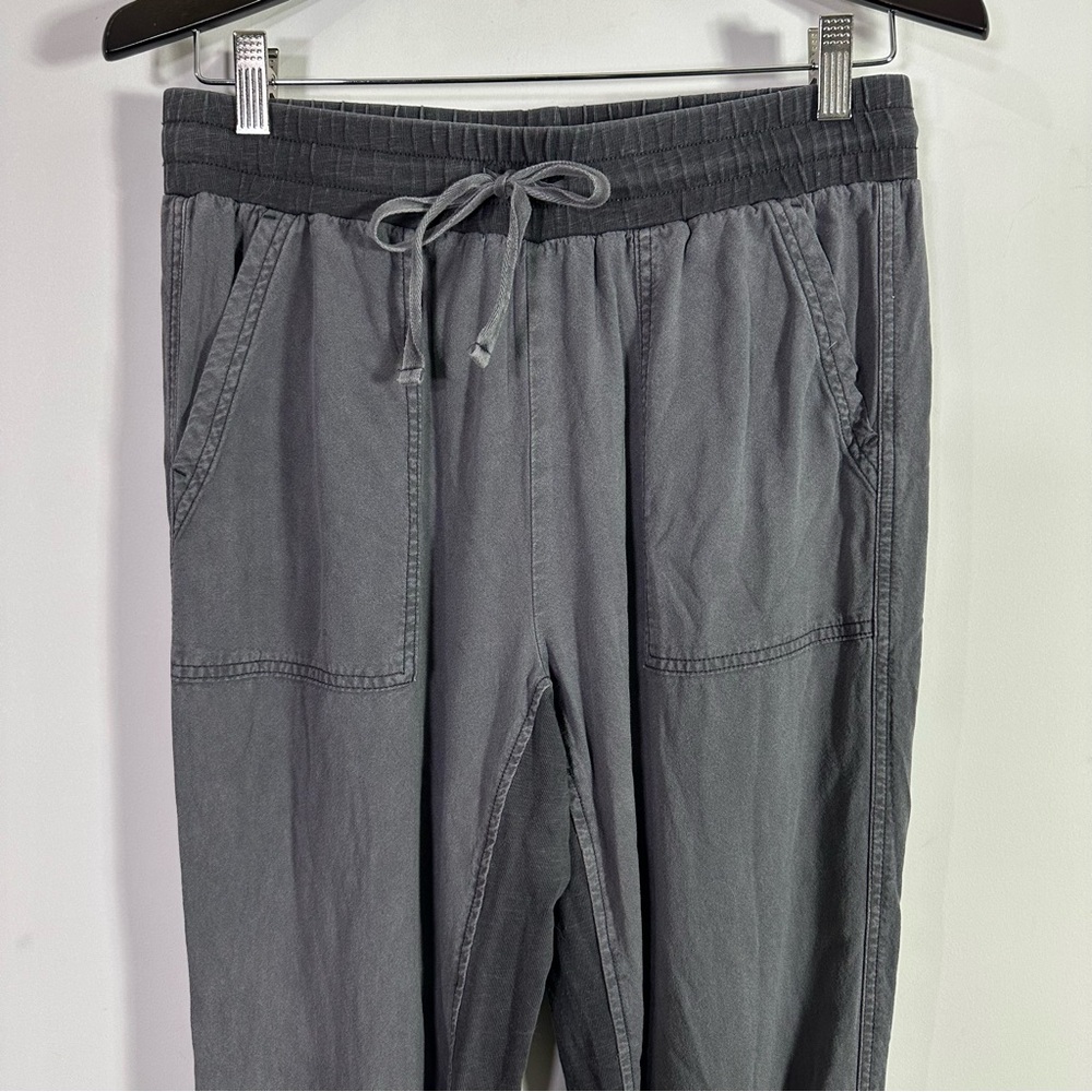 Splendid Dark Gray Lightweight Drawstring Jogger … - image 2
